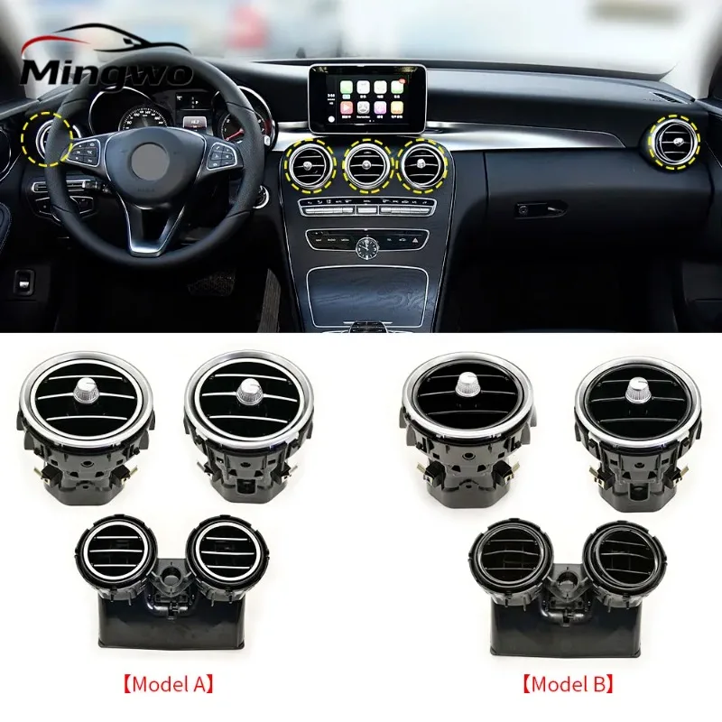 

For Mercedes W205 W253 Left Right Middle AC Vent Grille Air Conditioning Outlet Assembly For Benz C GLC Class C180 C200 GLC300