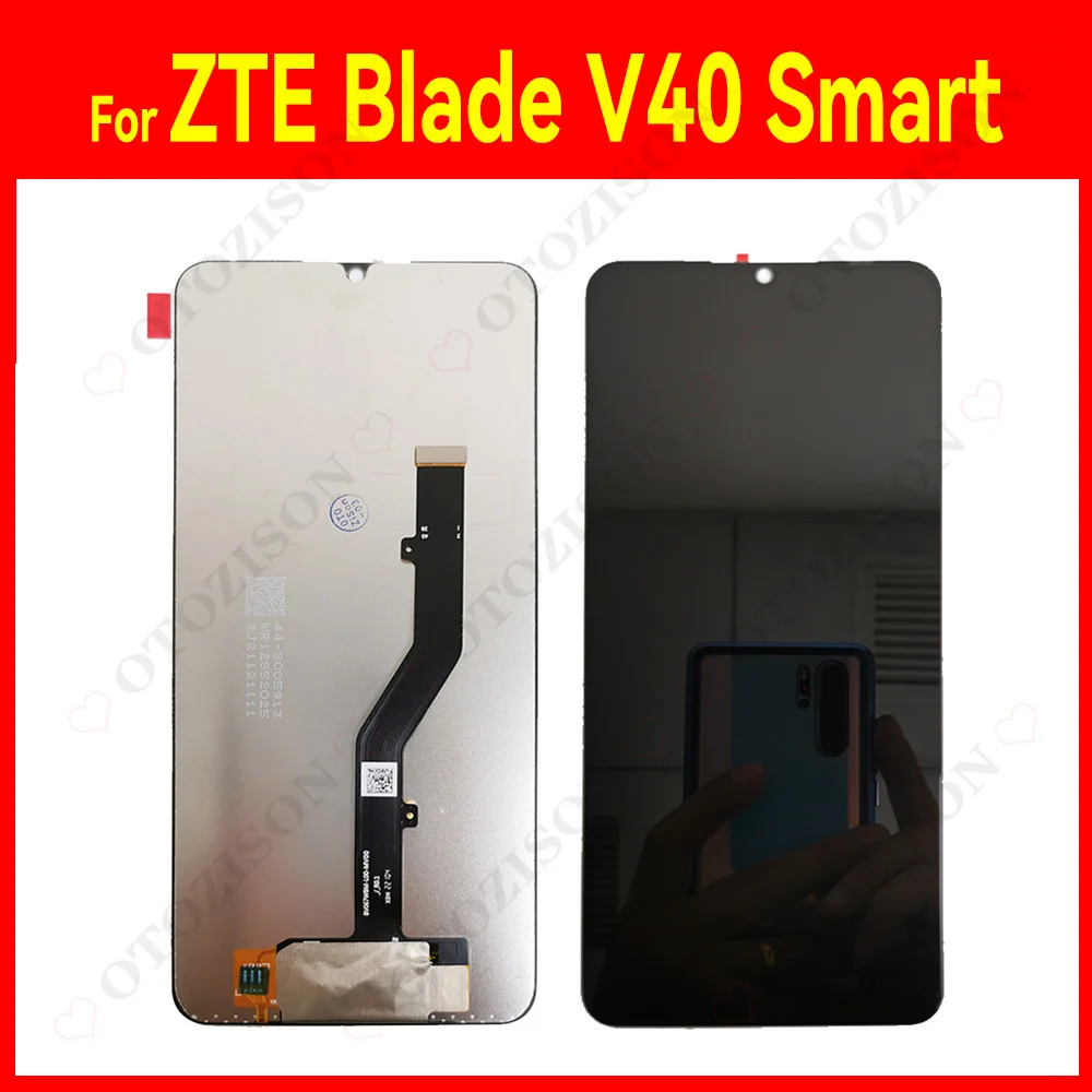 Pantalla de 6,67 "para ZTE Blade V40 Smart LCD inteligente con marco de pantalla Panel táctil digitalizador montaje para Blade V40 Smart piezas de pantalla inteligente