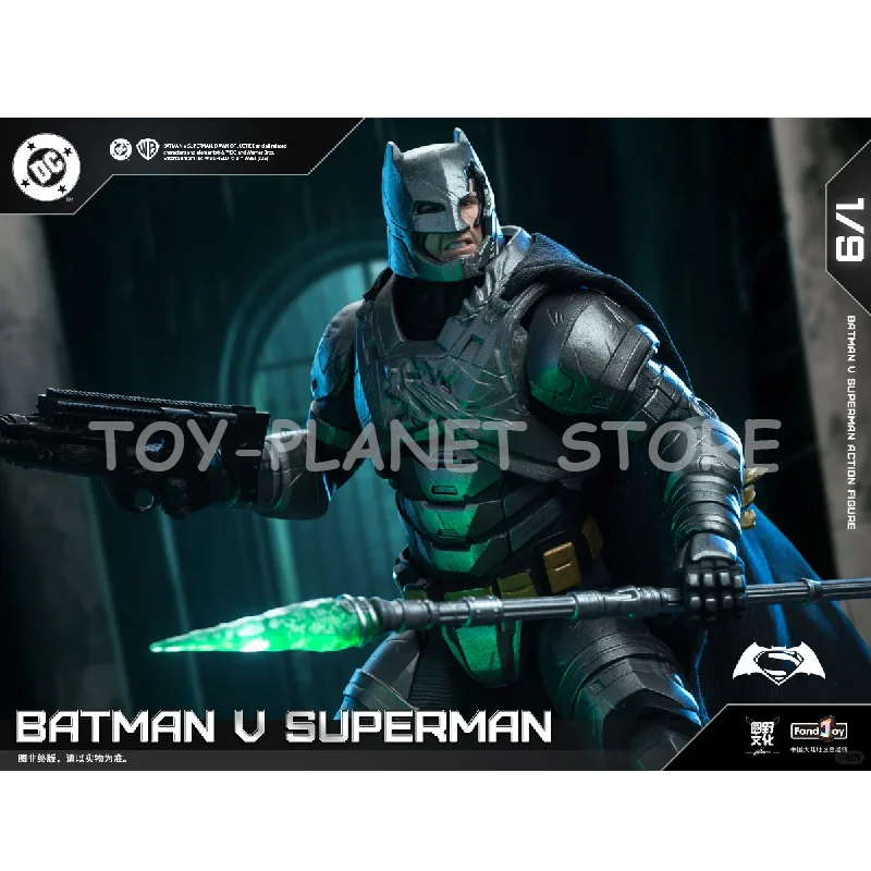 Nowy zestaw Fondjoy BVS Deluxe 1/9 Batman v Superman: Dawn of Justice, figurki akcji Batmana w pancerzu i Supermana z uszkodzeniami po bitwie