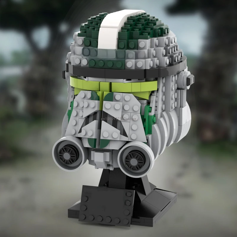 Moc 656pcs Star Battle Commander Gree Helmets Model Building Blocks Bricks Diy Education Assembly Toys for Kids Christmas Gifts