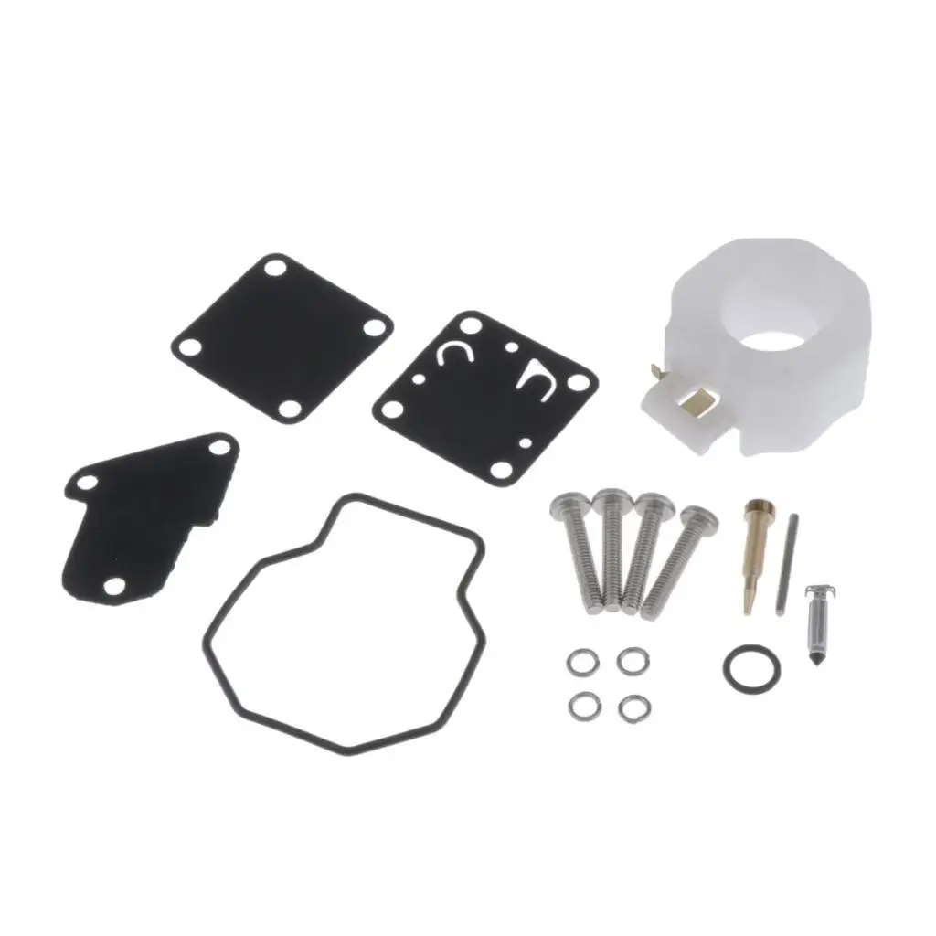 Motorcycle Carburetor Rebuild Kit Precision Fit Carb Parts for Yamaha 4HP and 5HP Outboard Models
