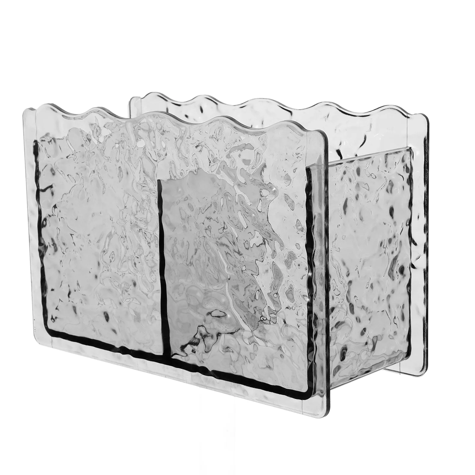 

Clear Pen Holder Desktop Organizer for Pens Cosmetics Chopsticks Stationery Plastic Storage Box Folder