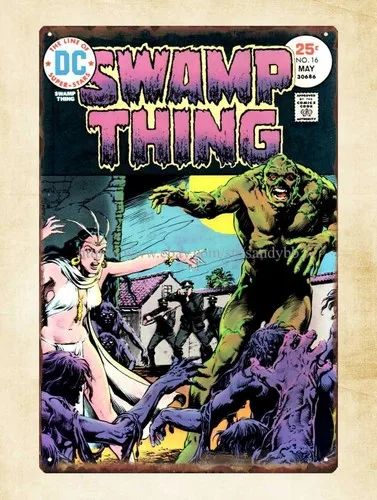 wall decor more Swamp Thing comic metal tin sign