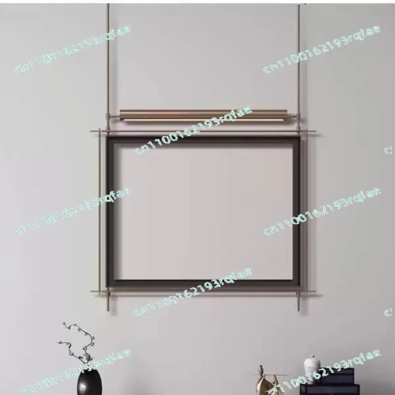 Three-dimensional hanging painting wall hanging decoration  Metal rod decorative picture frame