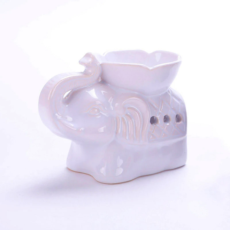 Elephant Oil Burner Wax Warmer Oil Wax Melts Fragrance Ceramic Tealight Holder