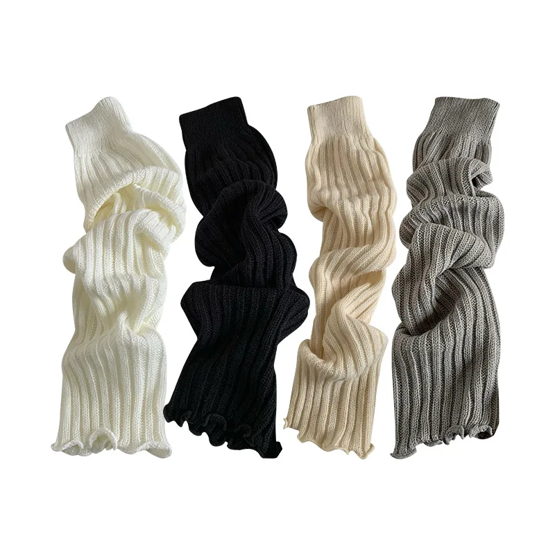 2pairs Women JK Stacking Socks Striped Knitted Calf Socks Y2K Spice Girl Style Warm Socks for Autumn Winter Daily Sports Wear