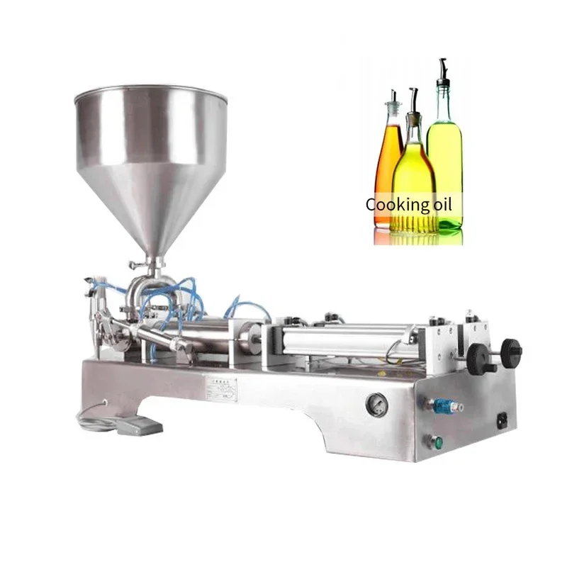 Semi Automatic Paste Filling Machine Double Heads Ketchup Honey Syrup Jam Sauce Juice Peanut Butter Gel Lotion Shampoo Filler