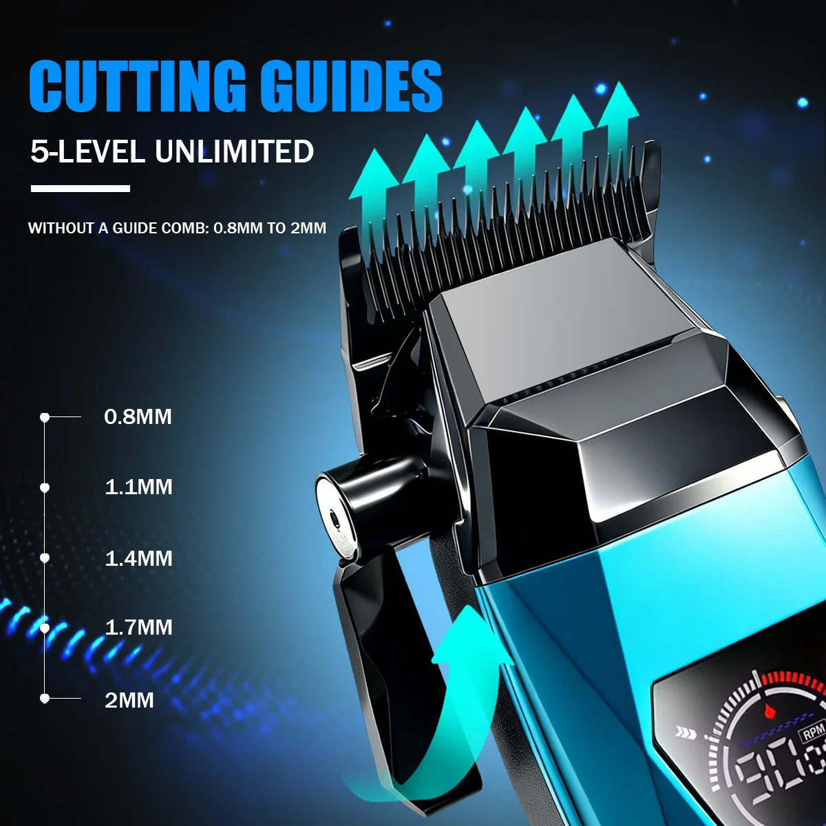 VGR Hair Trimmer Electric Hair Cutting Machine Professional Hair Clippers Cordless Barber Combo LED Trimmer for Men V-877 S2 view 2