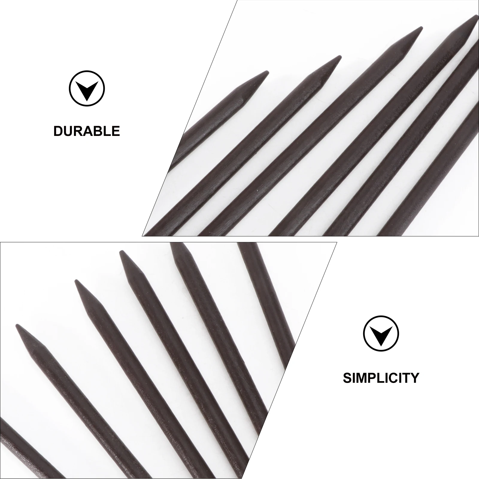 

20Pcs Wooden Hair Sticks Tapered Straight Hairpin for Women Elegant Hairstyling Accessories Natural Scented Polished Hair