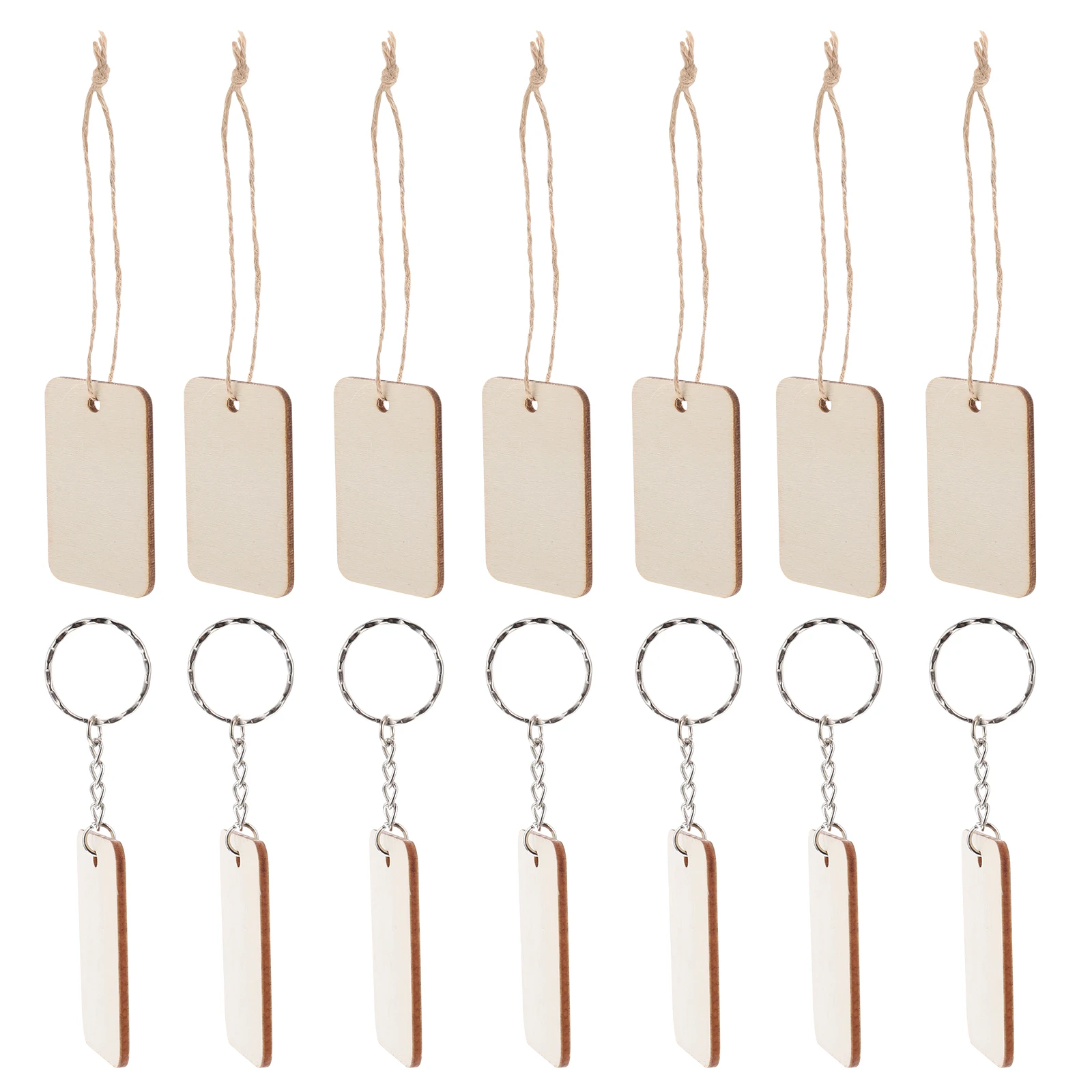 

201pcs Wooden Hang Tags Unfinished DIY Keychains Wooden Pendant Christmas Tree Ornaments Home Decor Craft Supplies Sewing