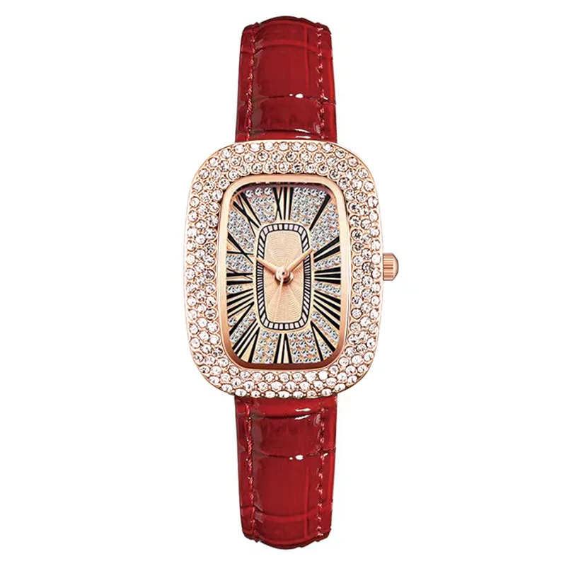 Vintage Lady's Pigeon Egg Light Luxury Versatile Trendy Fashion Simple High-end Watch Petite Print Style