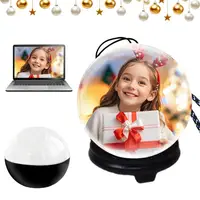Reproductor de vídeo con bola de cristal 3D DIY personalizado, bola de cristal con memoria, regalo de cumpleaños y Navidad, reproductor de vídeo complementario