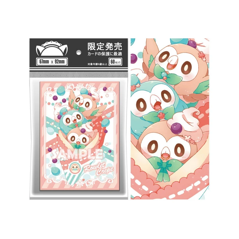 67X92Mm 60Pcs/set Ptcg Rowlet Card Sleeves Color Flash Ptcg Opcg Card Protective Cover Anime Cards Gift Toys