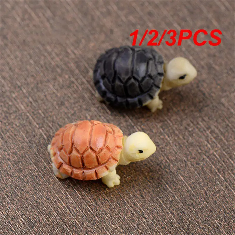 1/2/3PCS Tortoise Sculpture Durable Resin Material Decorative Eye-catching Unique Whimsical Lovely Garden Accent