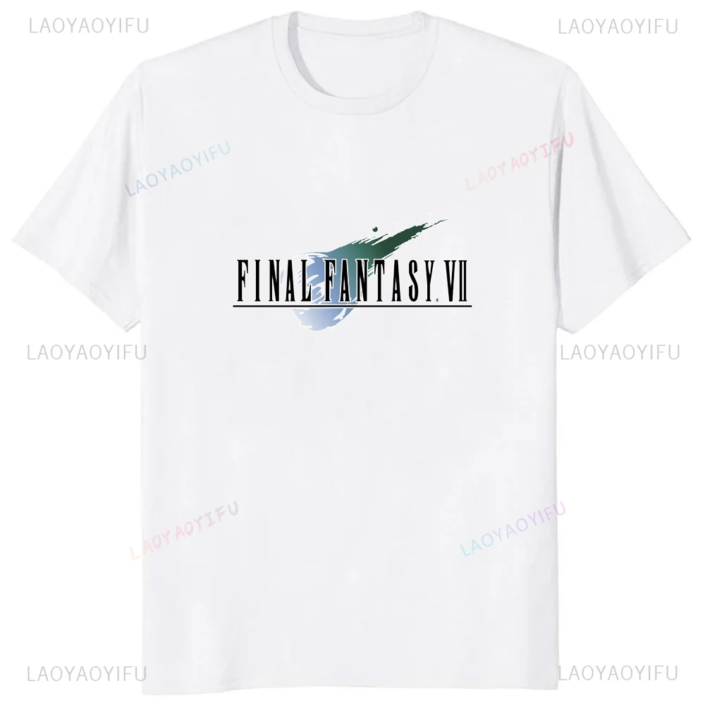 Japan Game Final Fantasy Creative Printed Cloud Strife Tshirt VII Remake Harajuku Anime Man T-shirt Causal Hipster Comfort Tees