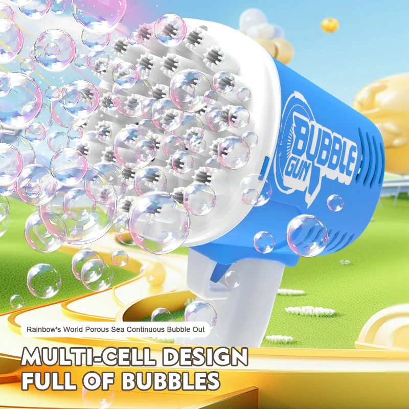35-gaats handheld bubble gun elektrische bubble kinderen speelgoed verjaardagsfeestje bruiloft vakantie bubble gun zonder batterij bubble water