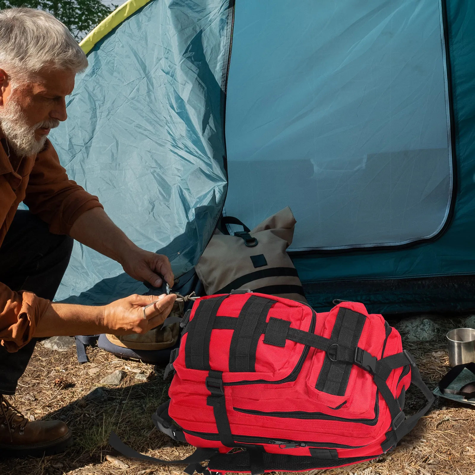 

Outdoor Tactical Backpack Large Capacity Multifunctional Hiking Camping Storage Bag for Survival Gear Equipment Outdoor