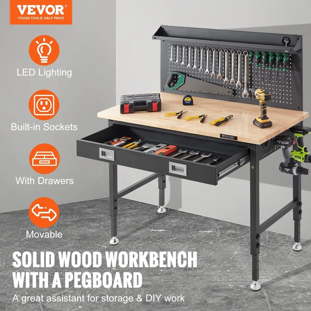 Workbench Adjustable Height 28-39.5