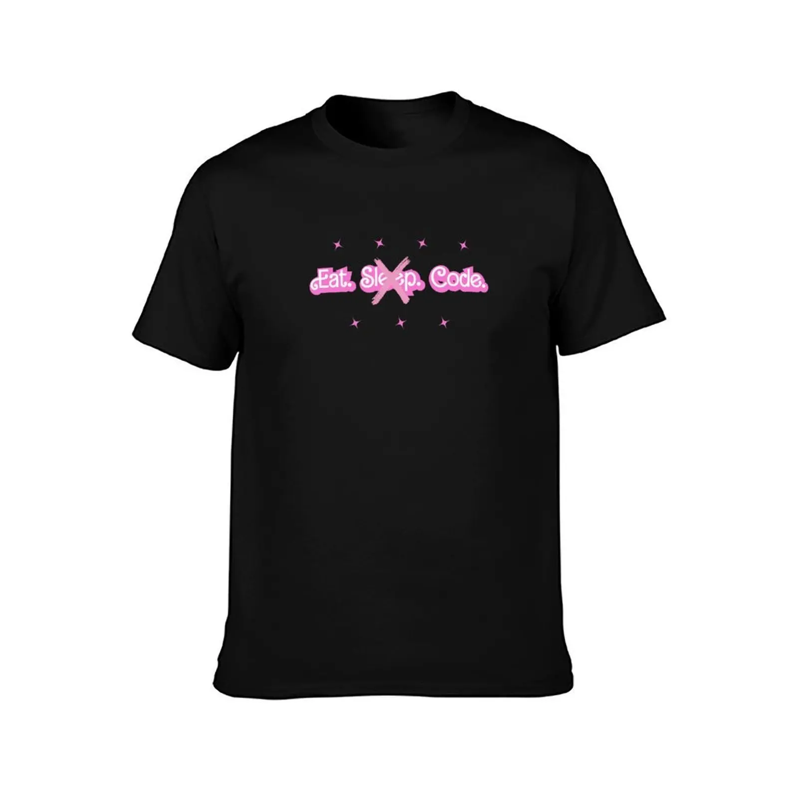 Eat.Sleep.Code. - Coderitis Collection T-Shirt Summer Casual Cotton Tee Oversized Streetwear Tops Vintage Graphic Print