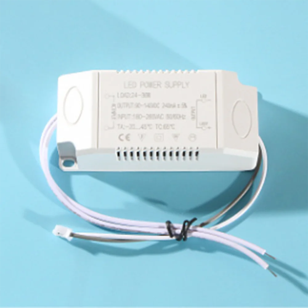 Fuente de alimentación externa de 12-24W/24-36W/36-50W, controlador LED, transformador electrónico de corriente constante para luz de techo