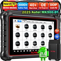 2025 Autel MaxiCOM MK900BT MK900 BT Android 11 Car Diagnostic Tools OBD2 Scanner 40+Service Active Test CAN-FD&DOIP Full OBDII