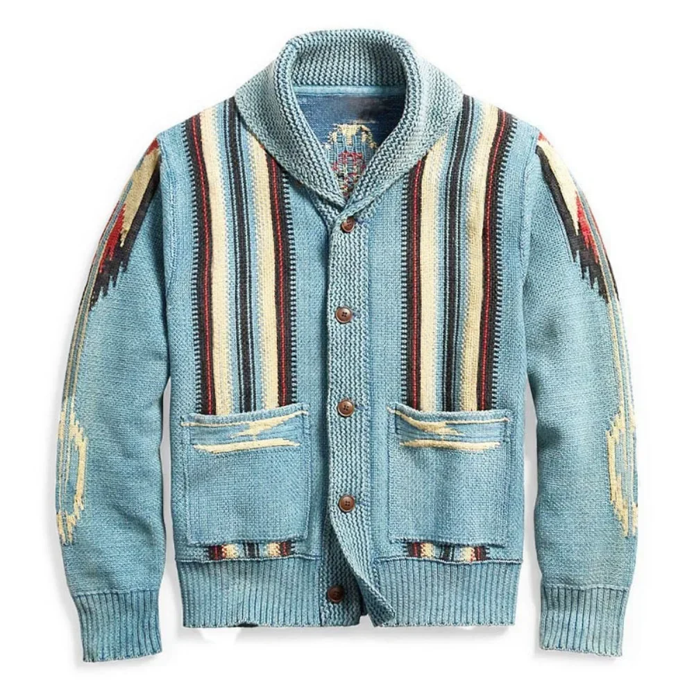 TEELYNN autunno caldo inverno maglione Outwear Boho Gypsy Cardigan uomo maglioni giacche manica lunga scollo a V Cardigan lavorato a maglia maglione