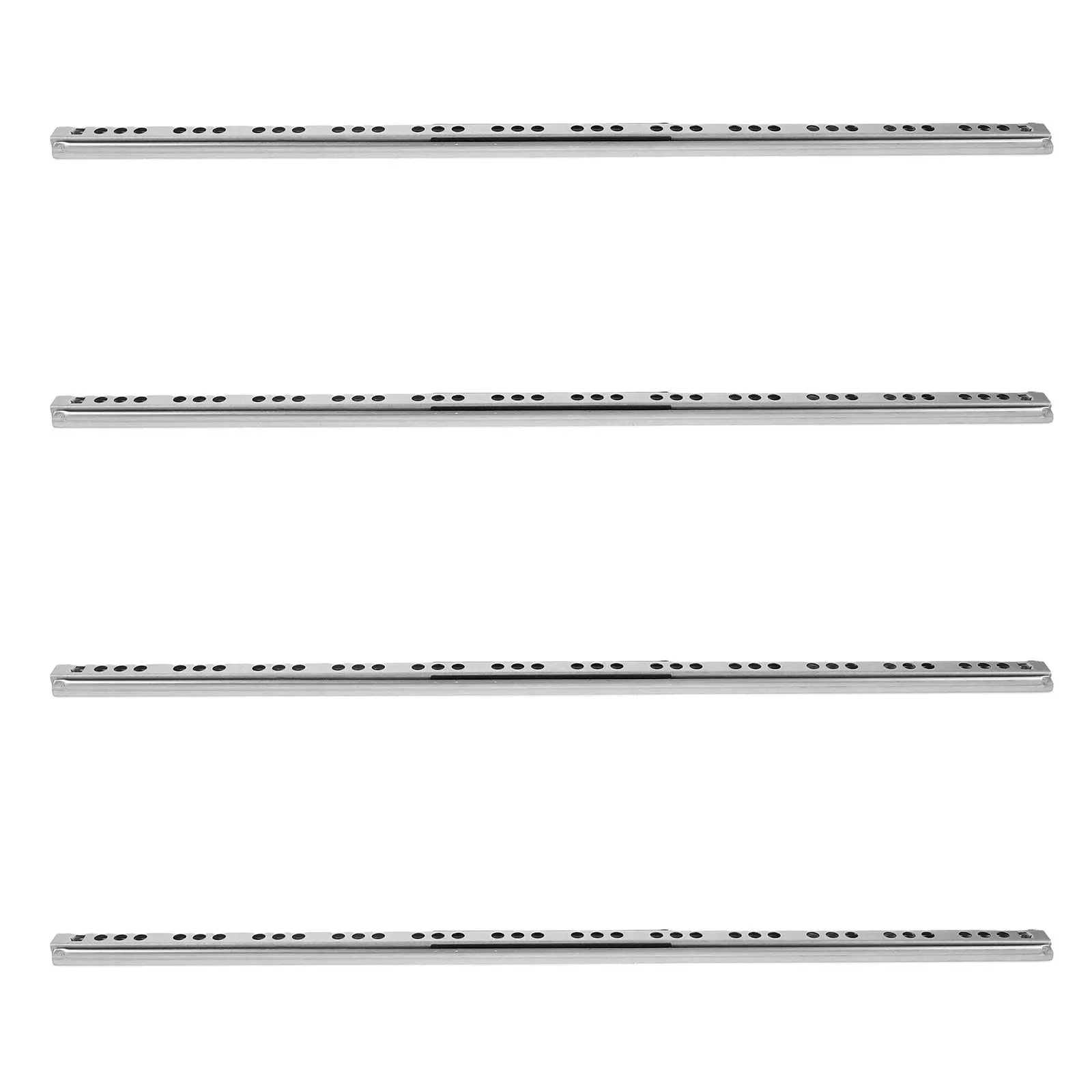 4Pairs Silent Damping Drawer Slides Heavy Duty Full Extension Metal Sliding Rails with Soft Close Locking Mechanism for Kitchen