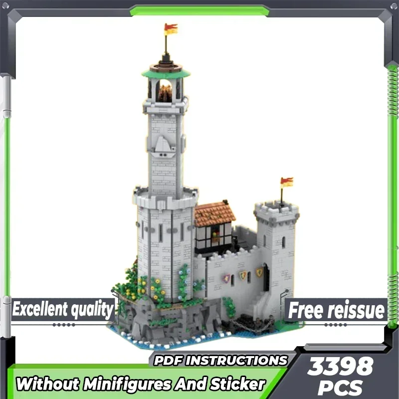 

Medieval Model Moc Building Bricks Lighthouse Lion Warrior's Castle Technology Modular Block Gift Christmas Toy DIY Set Assembly