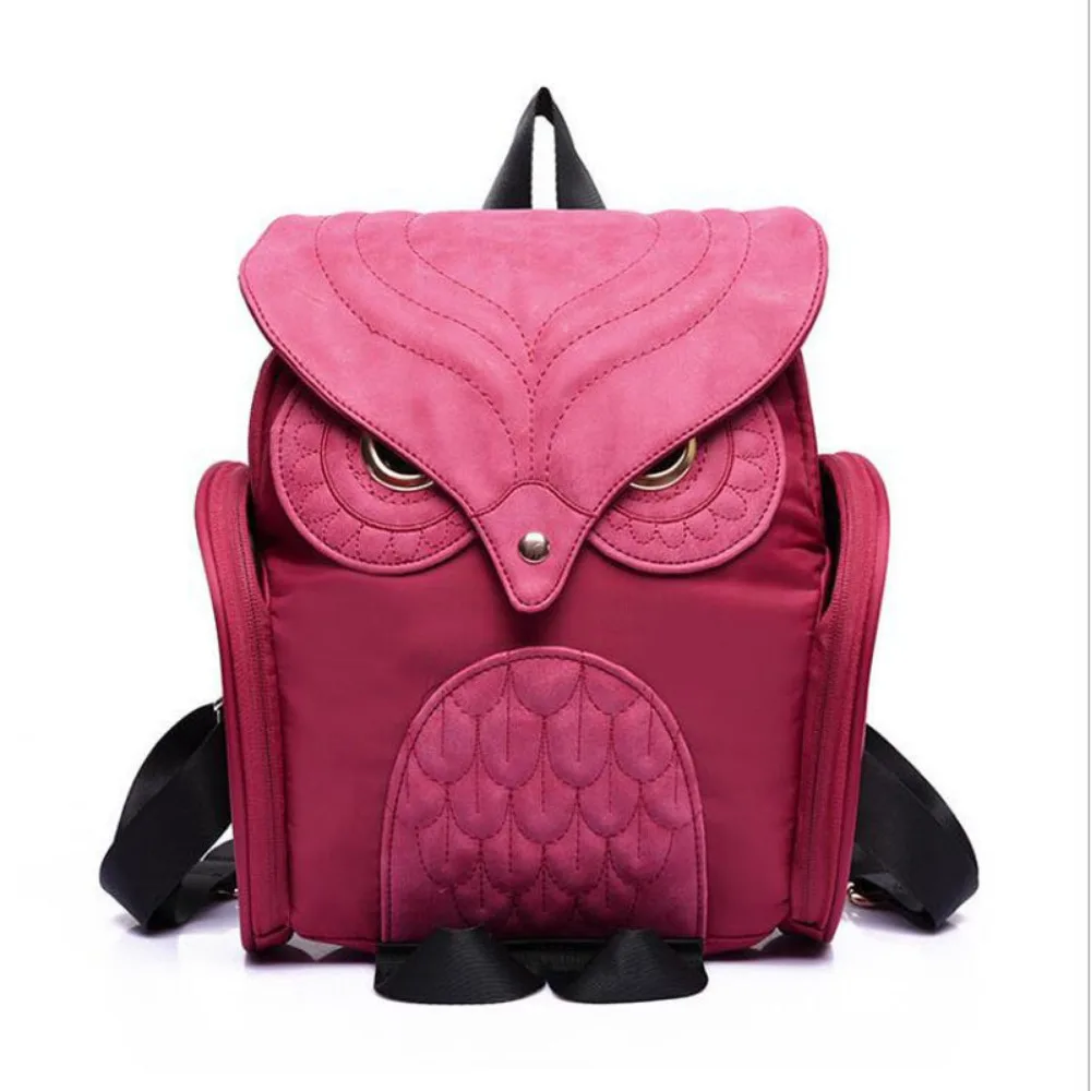 Owl Shaped Embossed Cute Shoulder Backpack Bags Satchel Travel Bag Fashion Womens' PU Backpack Casual