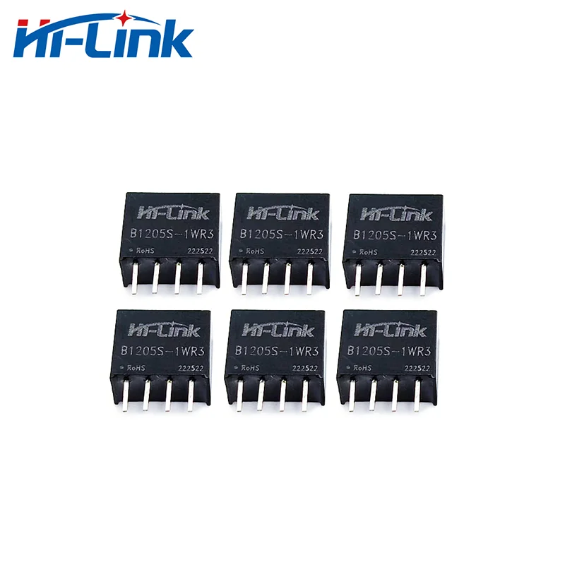 Hi-Link 5 sztuk/partia darmowa wysyłka DCDC konwerter obniżający napięcie B1205S-1WR3 1W 12V do 5V 200mA wyjście izolowany moduł zasilacza impulsowego