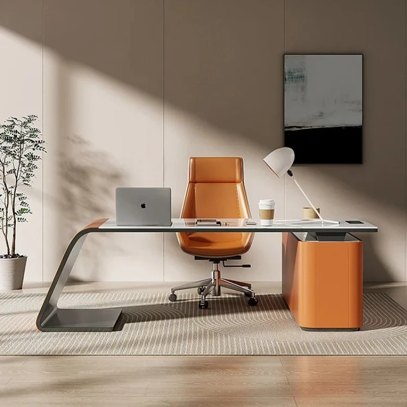 

Легкий роскошный шиферный стол, итальянский минималистичный офисный стол и стул, современный минималистичный кабинет, Escritorios Gaming