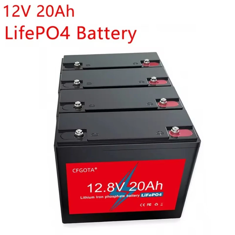 

Аккумулятор LiFePO4 12В 20Ач, 6000+ циклов, перезаряжаемый литиевый аккумулятор для солнечного освещения, кемпинга, электротранспорта, эхолотов