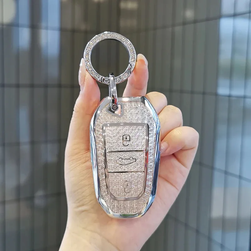 For Peugeot 408x Keycase 3008 308S 508L 4008 E2008 5008 DS5 DS6 DS4 DS7 DS9 Keycover  Keychain Peugeot Key shell