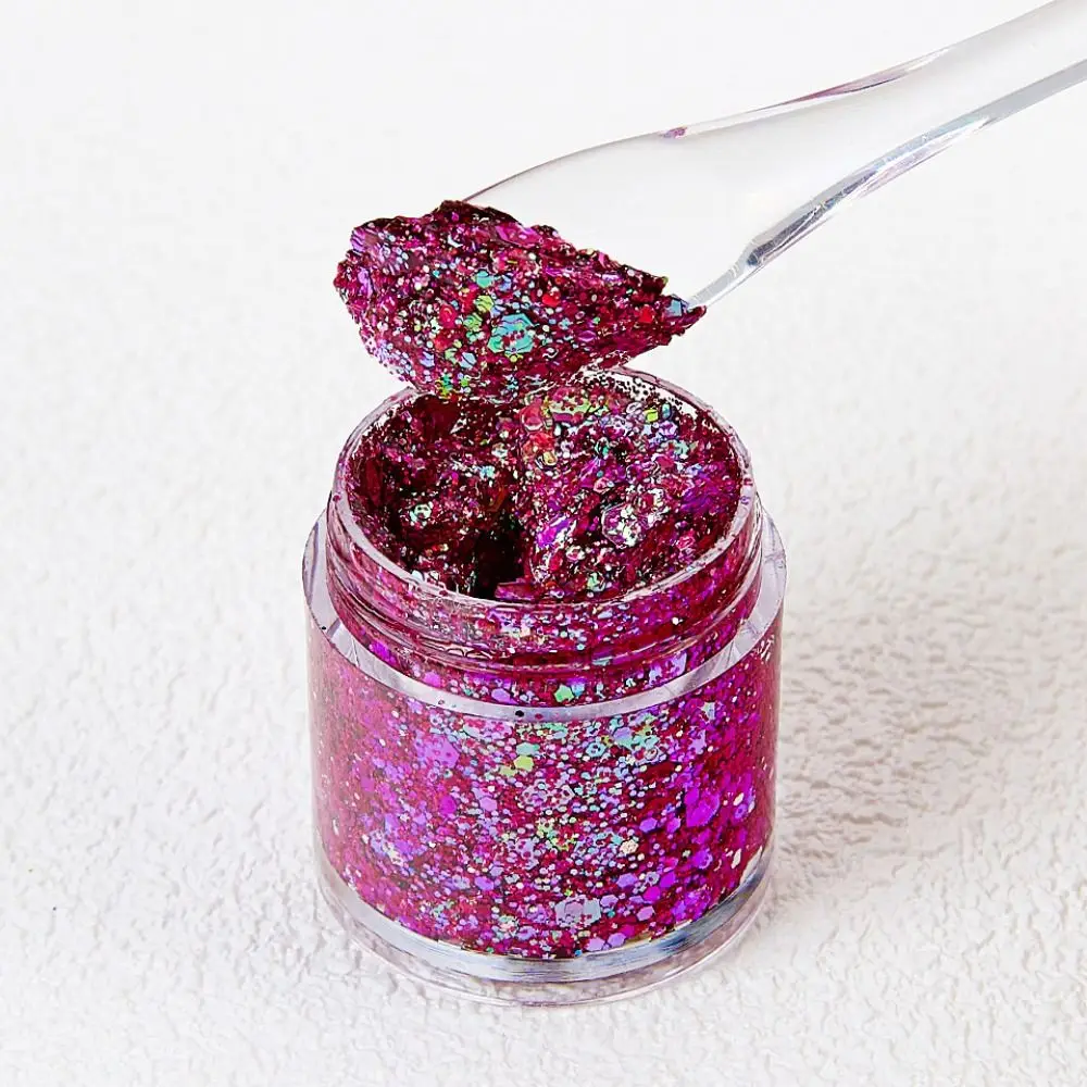 Chameleon Glitter Gel Sequins Shimmer Face Make Up Decorations Highlighter Glitter Long-Lasting Easy To Use Face Makeup Sequins