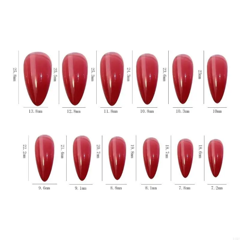 

R3MF False Nails Straight Full Cover Acrylic Tip Manicure DIY Artificial Fingernails