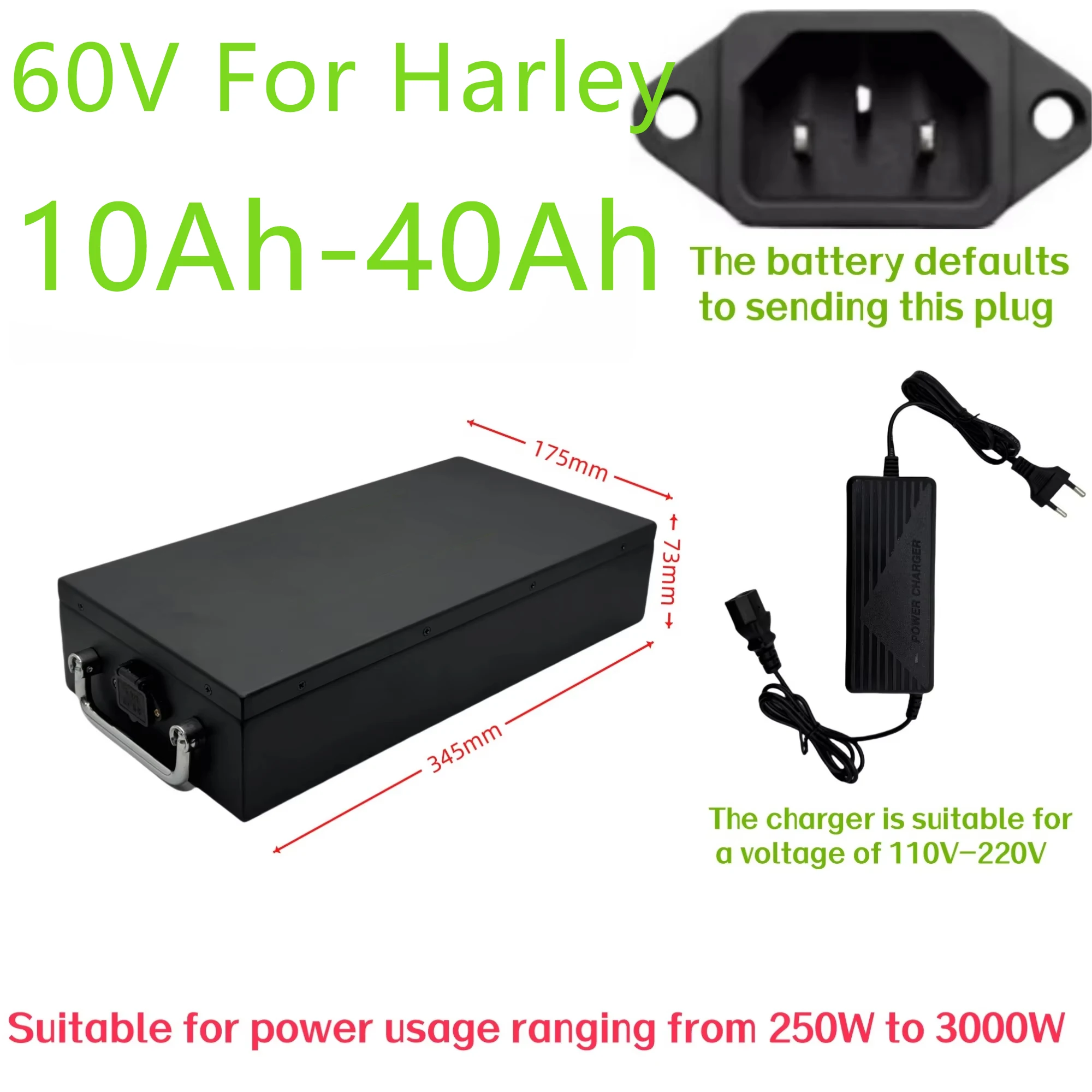 For Harley batteries 60V 20AH  - 60V 50Ah Electric Scooter Battery 评论和价格