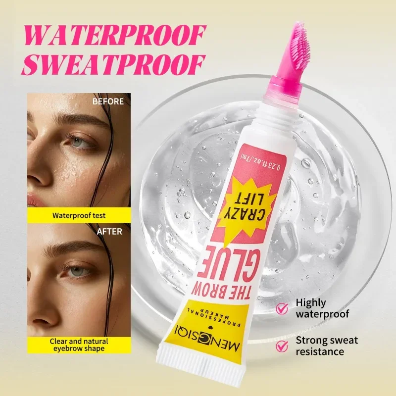 Eyebrow Gel Long-lasting Fixed Eyebrow Waterproof Quick-dry Hose Transparent Eyebrow Gel Makeup Eye Makeup