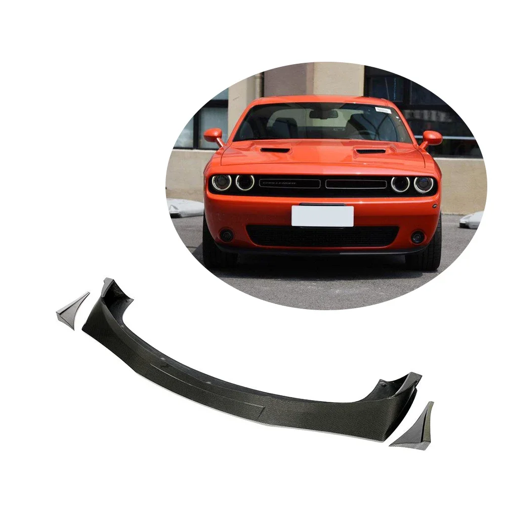 Carbon Fiber Front Lip for Dodge Challenger R/T Plus Coupe 2-Door 2015-2019