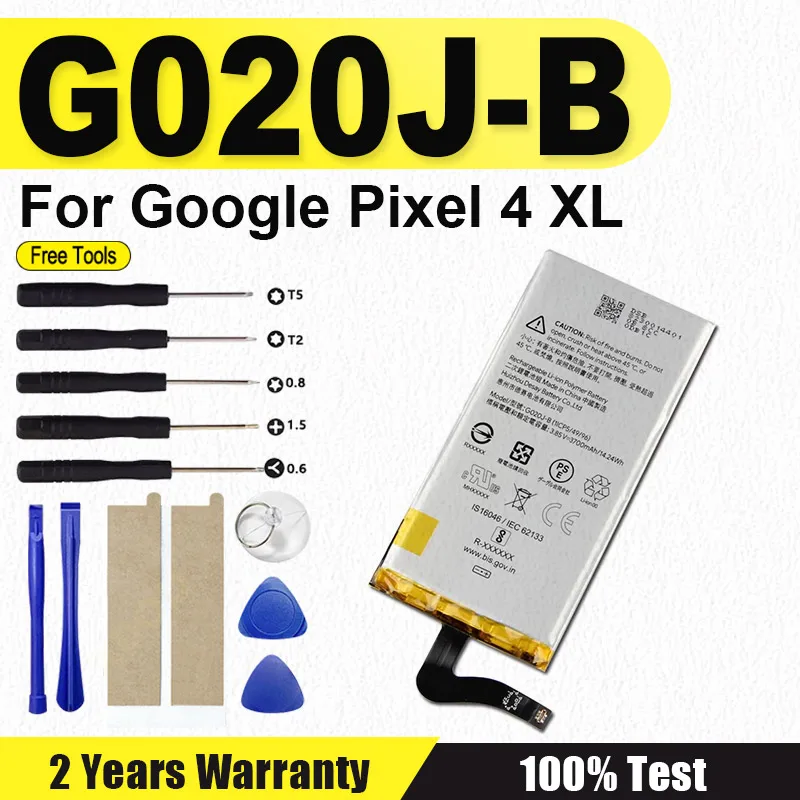 Brand-New Replacement Battery For Google Pixel 4 XL Pixel4 XL G020J-B Genuine Battery 3700mAh