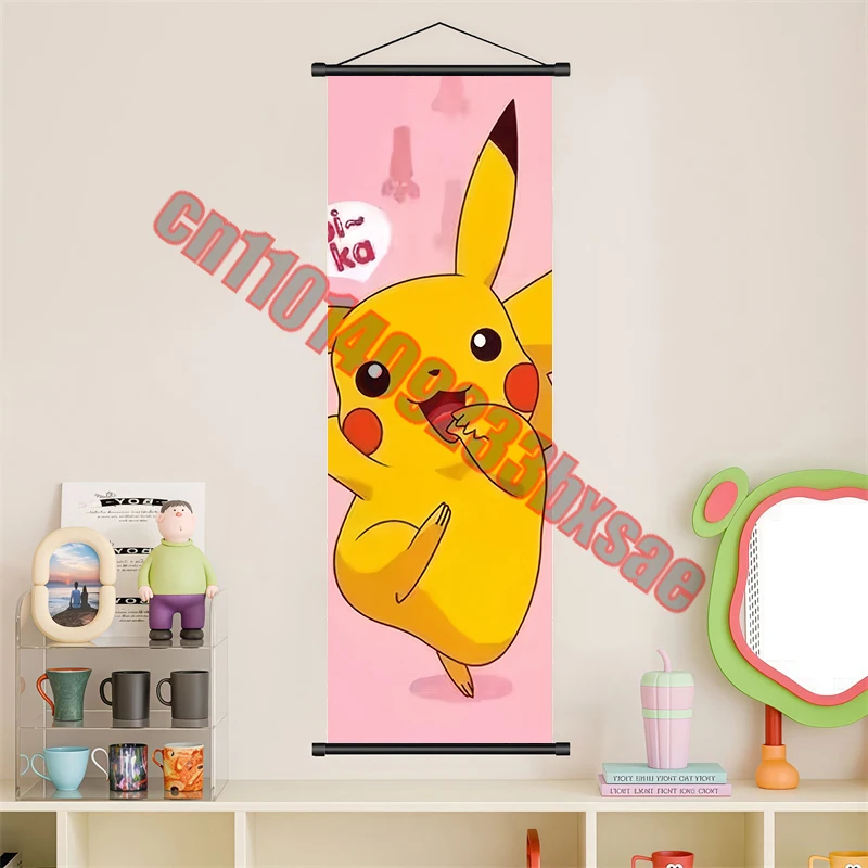 Классический аниме Покемон Генгар, Пикачу, Чаризард, высокое качество, милые прокрутки, подходят для декора стен гостиной, подарок