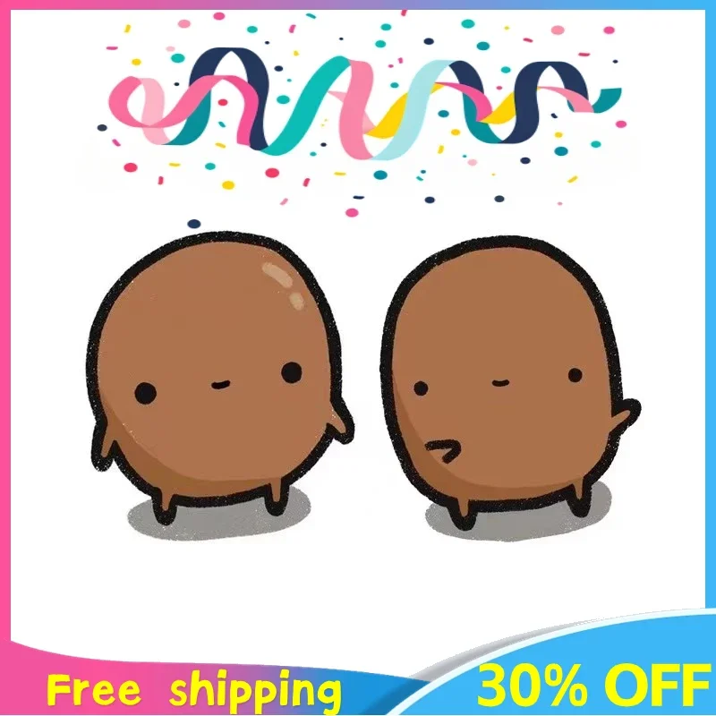 25cm New Potato Anime Figure Peripheral Model Cute Soft Plush Doll Pillow Room Decoration Ornament Doll Kids Birthday Gift Toys