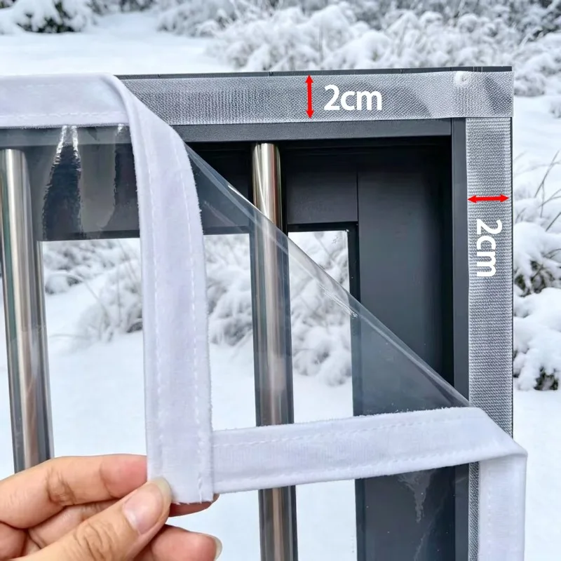 Specially Designed Transparent, Heat-insulating, Windproof, and Cold Proof Curtains for Winter, with Customizable Sizes