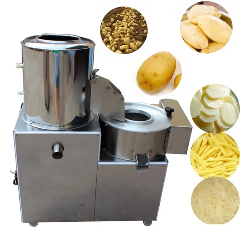 

Manufacturer Potato Chips Making Peeling Cutting Machine