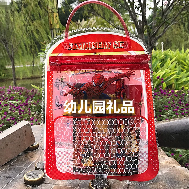 مجموعة أدوات قرطاسية دمى التحالف المنتقمون ، ممحاة ، قلم رصاص ، ماكينة حلاقة ، دفتر صغير ، جائزة المدرسة الابتدائية ، هدية رياض الأطفال