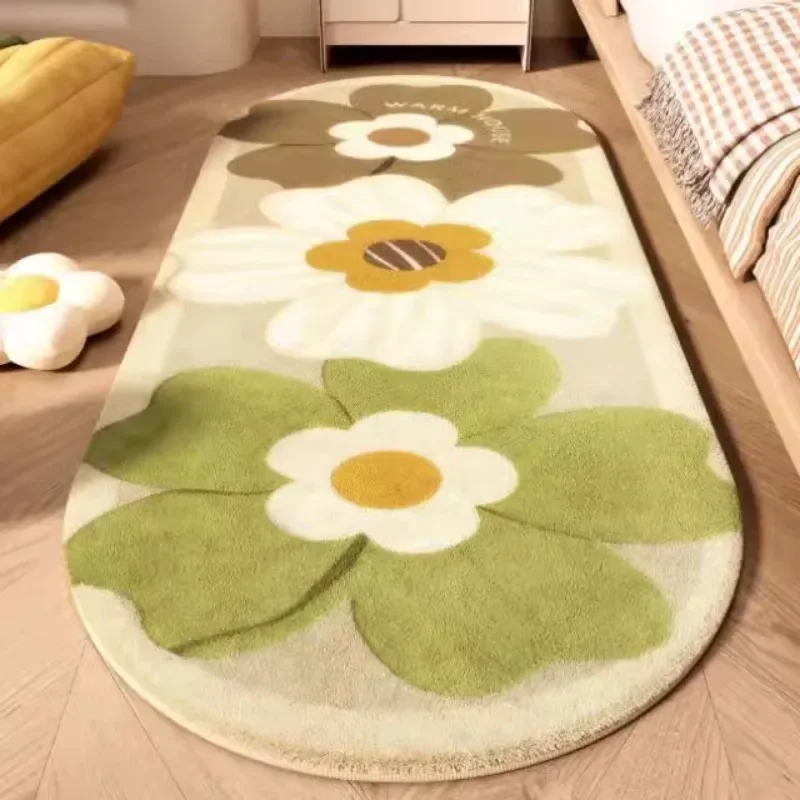 Bedroom carpet, girl's room, bedside carpet, imitation velvet, master bedroom, plush floor mat under the bed