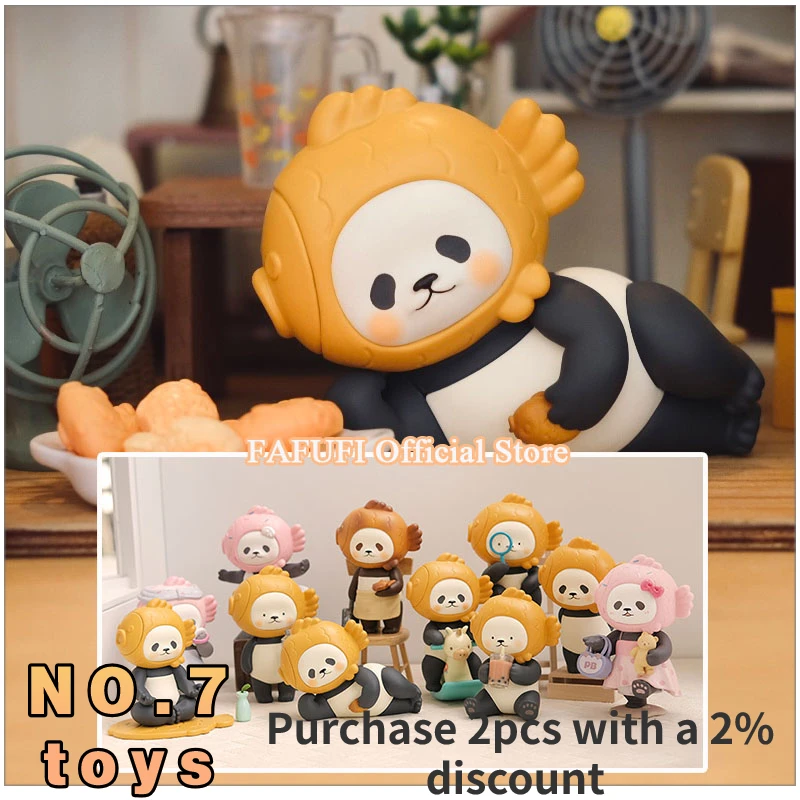 

Original FINDING UNICORN Polar Planet Bear MiNi Taiyaki Panda Blind Box Guess Bag Mystery Toys Doll Cute Figure Gift Collection