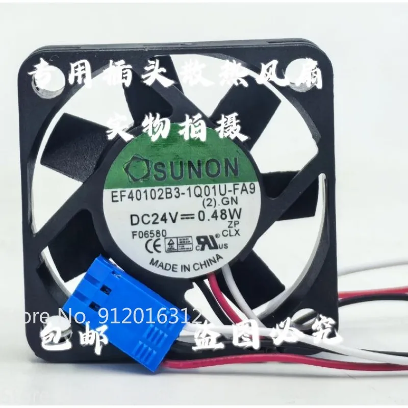 New Cooler Fan for SUNON EF40102B3-1Q01U-FA9 4cm DC24V 0.48W  Inverter Cooling Fan 4010 40 * 40 * 10MM