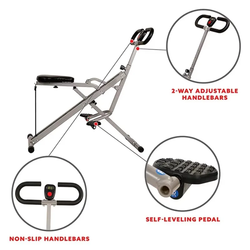 Horse Riding Machine Fitness Foldable Crunch Horse Riding Simulator Machine Cardio Exercise Equipment Horse Riding Machine