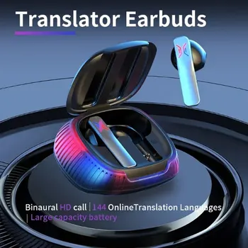 Language translation earbuds 114 APP travel translator with real time wireless Bluetooth languages ​​translation simultaneously