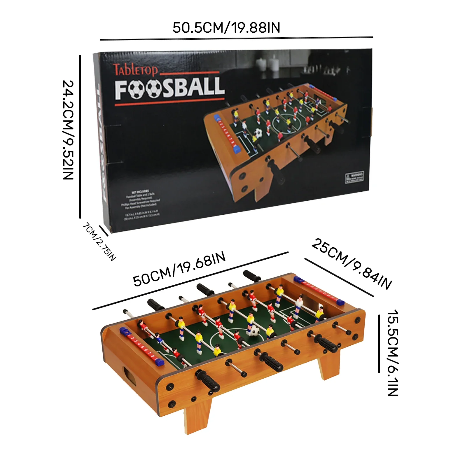 Mini Tabletop Foosball Game Set Table Portable Soccer Board Game Sets Mini Score Keeper For Adults Kids Toy